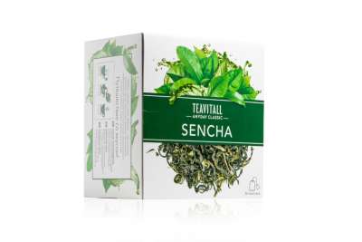 <Чай зеленый TEAVITALL CLASSIC «Сенча» / Green tea TEAVITALL CLASSIC «Sencha», 38 фильтр-пакетов